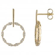 JOBO Ohrh�nger 585 Gold Gelbgold 60 Diamanten Brillanten Ohrringe Diamantohrringe