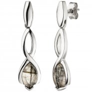 JOBO Ohrh�nger 925 Sterling Silber 2 Turmalinquarze Ohrringe