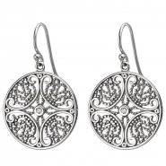 JOBO Ohrh�nger 925 Sterling Silber 2 Zirkonia Ohrringe Silberohrringe