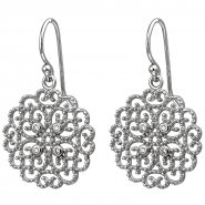 JOBO Ohrh�nger 925 Sterling Silber 8 Zirkonia Ohrringe Silberohrringe