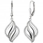 JOBO Ohrh�nger 925 Sterling Silber 86 Zirkonia Ohrringe Boutons Silberohrringe