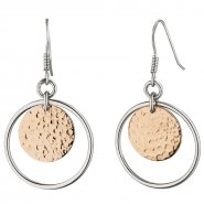 JOBO Ohrh�nger 925 Sterling Silber bicolor vergoldet Ohrringe Silberohrringe