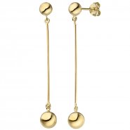 JOBO Ohrh�nger 925 Sterling Silber gold vergoldet Ohrringe Ohrstecker