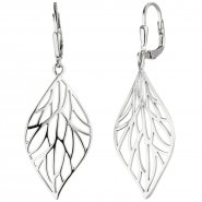 JOBO Ohrh�nger Blatt 925 Sterling Silber Ohrringe Boutons Silberohrringe