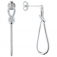 JOBO Ohrh�nger 925 Silber, 70 Zirkonia