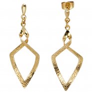 JOBO Ohrh�nger eckig spitz 375 Gold Gelbgold Ohrringe Ohrstecker