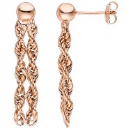 JOBO Ohrh�nger 375 Gold Rotgold Ohrringe Ohrstecker Rotgoldohrringe