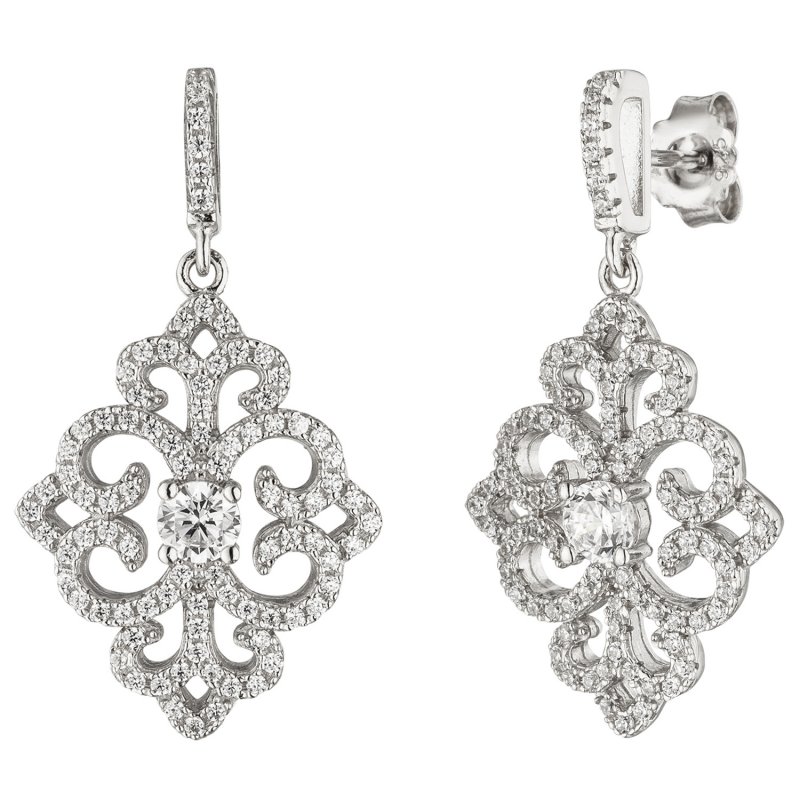 JOBO Ohrh�nger 925 Sterling Silber 178 Zirkonia Ohrringe