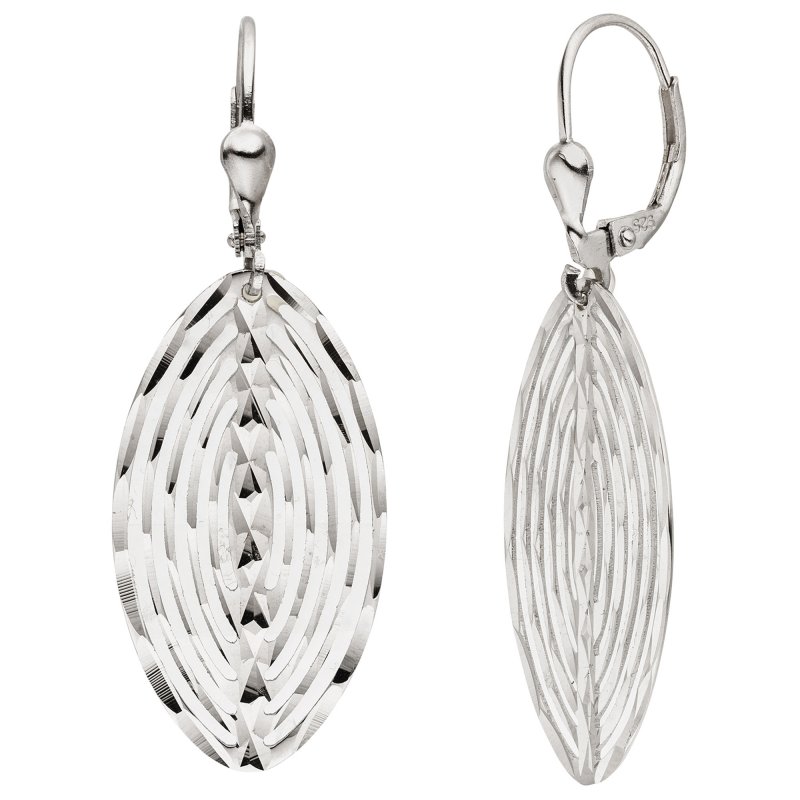 JOBO Ohrh�nger 925 Sterling Silber diamantiert Ohrringe Boutons Silberohrringe