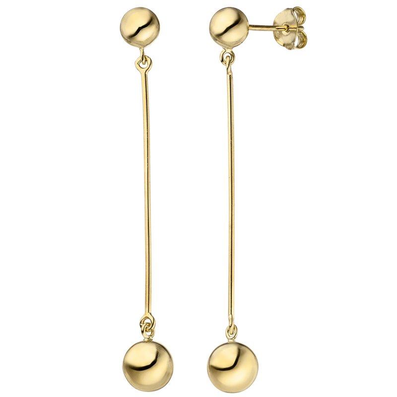 JOBO Ohrh�nger 925 Sterling Silber gold vergoldet Ohrringe Ohrstecker