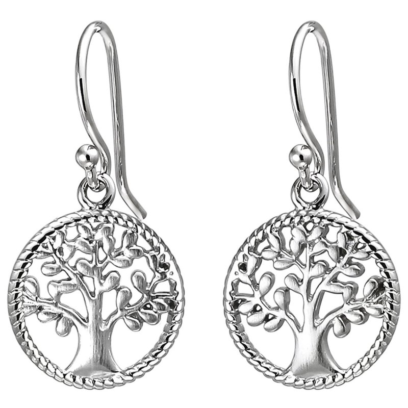 JOBO Ohrh�nger Baum 925 Sterling Silber Ohrringe Silberohrringe