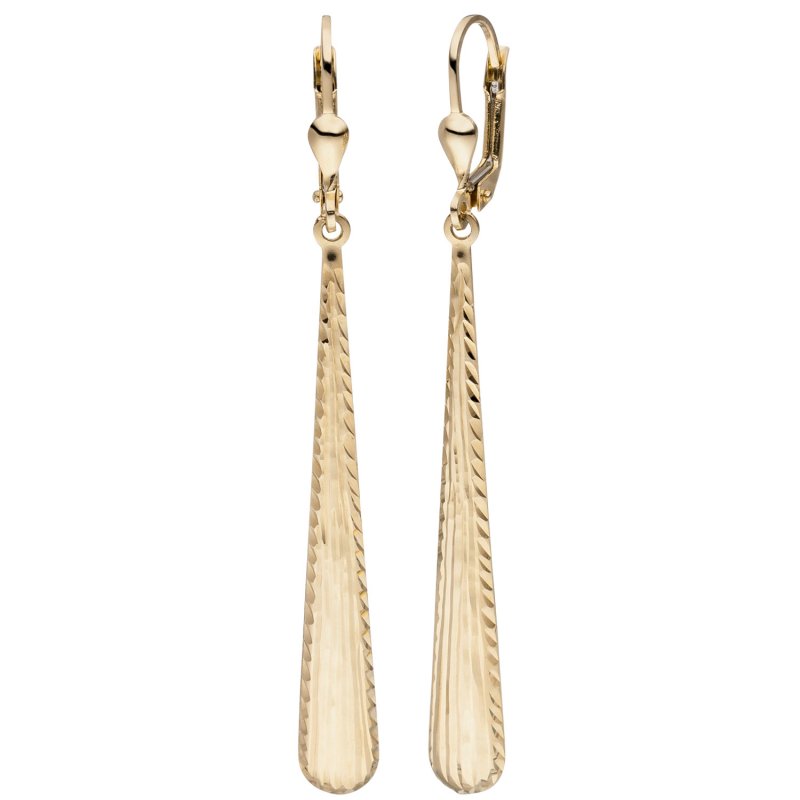 JOBO Ohrh�nger lang 333 Gold Gelbgold Ohrringe