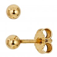JOBO Ohrstecker 333 Gold Gelbgold Ohrringe Kugelohrstecker