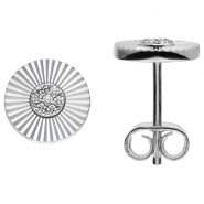 JOBO Ohrstecker: Silber & Zirkonia