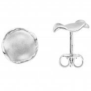 JOBO Ohrstecker Silber mattiert