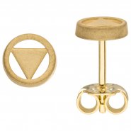 JOBO Dreieck Ohrstecker 375 Gelbgold