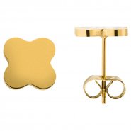 JOBO Ohrstecker Edelstahl goldfarben