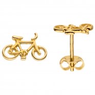 JOBO Ohrstecker Fahrrad 333 Gold