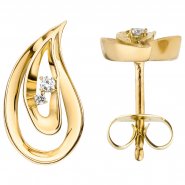 JOBO Ohrstecker Diamant 585 Gold
