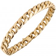 JOBO Panzerarmband 585 Gold Gelbgold 21 cm Armband Goldarmband