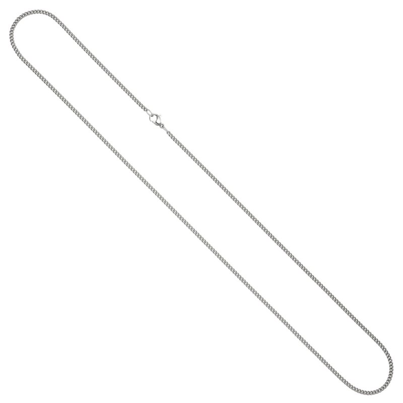 JOBO Panzerkette Edelstahl 40 cm Kette Halskette Karabiner