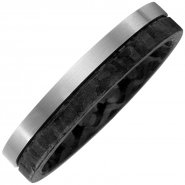 JOBO Partner Ring Carbon mit Titan matt Partnerring bicolor