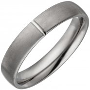 JOBO Partner Ring aus Titan matt Partnerring Titanring