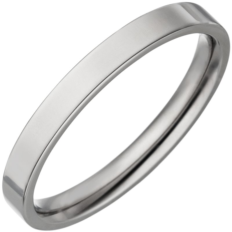 JOBO Partner Ring schmal aus Titan Partnerring Titanring