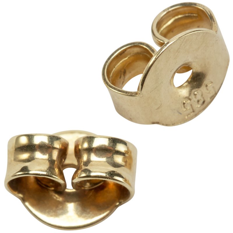 JOBO Pousetten 585 Gold Gelbgold Goldpousetten Verschluss f�r Ohrstecker