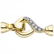JOBO Schlie�e 585 Gold Gelbgold 10 Diamanten Brillanten Kettenverschluss