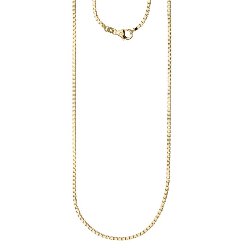 JOBO Venezianerkette 585 Gelbgold diamantiert 1,8 mm 60 cm Gold Kette Goldkette