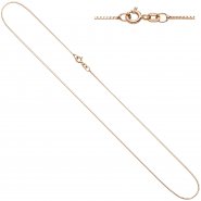 JOBO Venezianerkette 925 Silber rotgold vergoldet 0,8 mm 45 cm Kette Halskette
