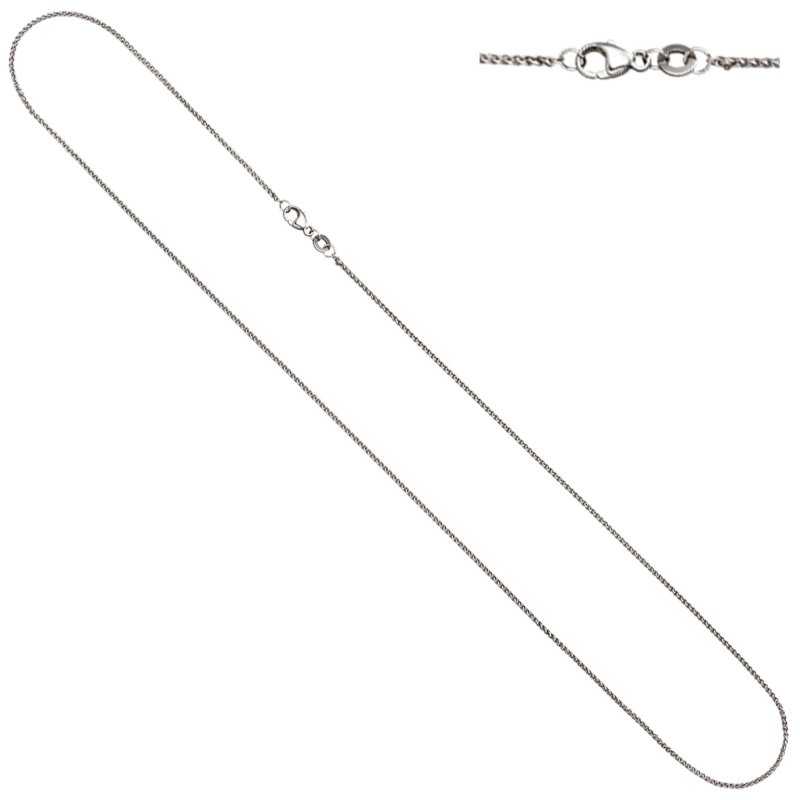 JOBO Venezianerkette 950 Platin 1,2 mm 45 cm Kette Halskette Karabiner