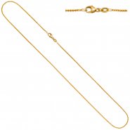 Zopfkette 750 Gold, 45 cm, Karabiner