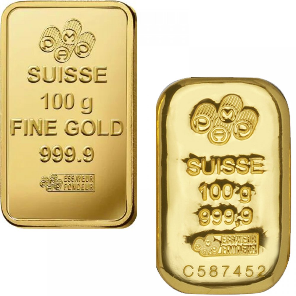 PAMP Goldbarren 100 Gramm