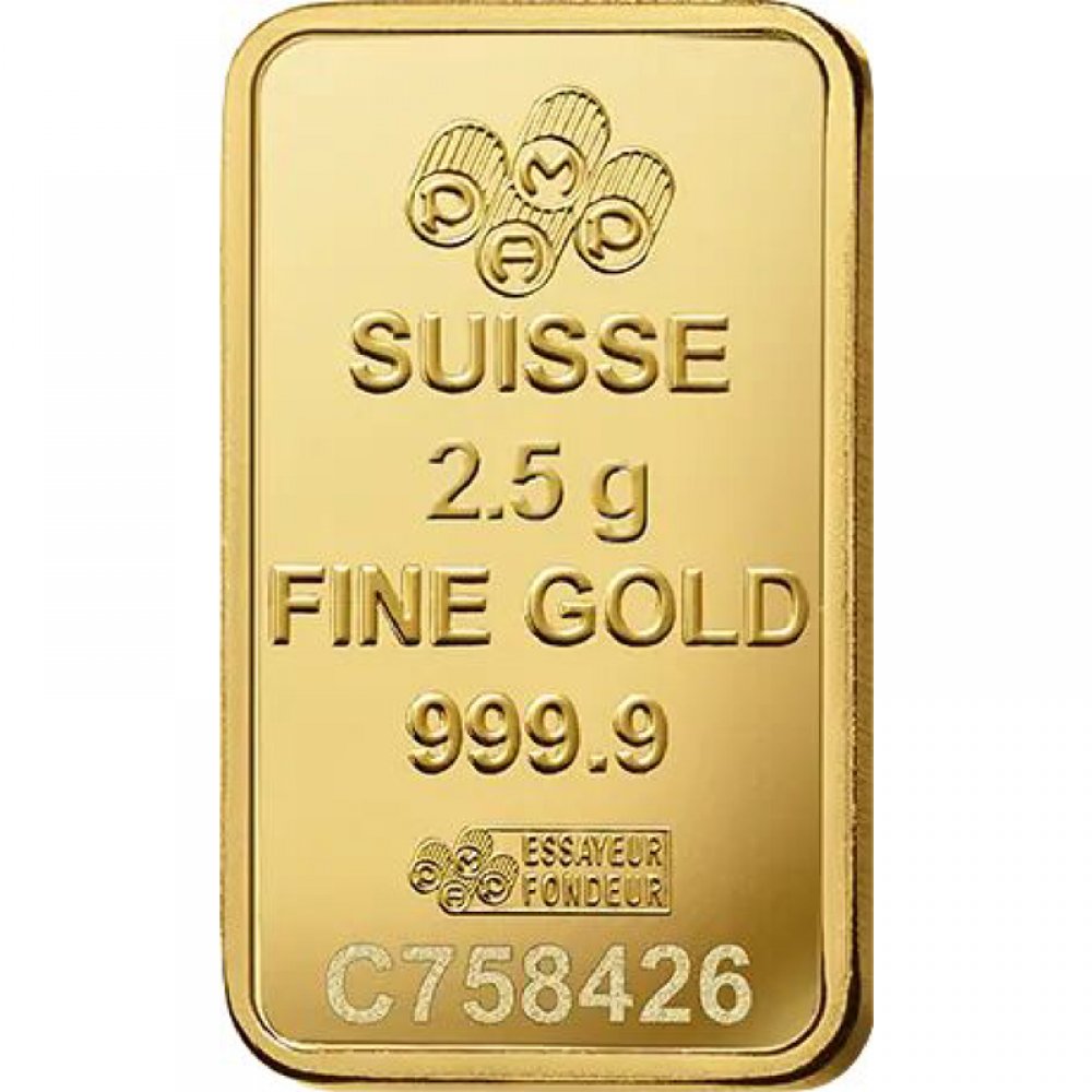 PAMP Goldbarren 2,5 Gramm