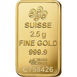 PAMP Goldbarren 2,5g - Exklusive Anlage