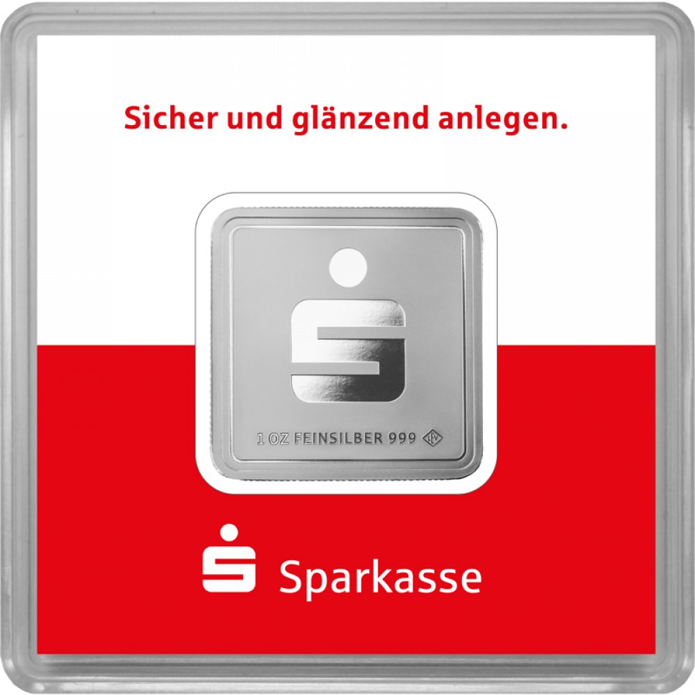 Sparkasse 31,1 Gramm Silberbarren 999