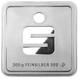 500g Silberbarren 999 von Sparkasse