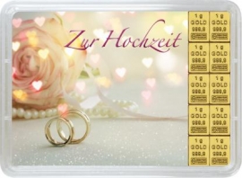 10g Goldbarren zur Hochzeit von Valcambi