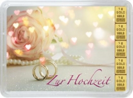 Goldbarren Geschenk zur Hochzeit | Valcambi