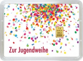 1g Goldbarren zur Jugendweihe - Valcambi