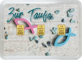 Zur Taufe: 3g Goldbarren Geschenk